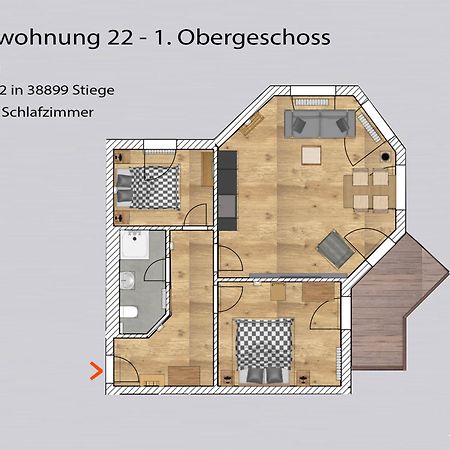 Auszeit-Im-Harz Haus 5 Wohnung 22 Stiege Екстериор снимка